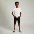 Bermuda Jeans Preta Barra Virada Playground Masculina