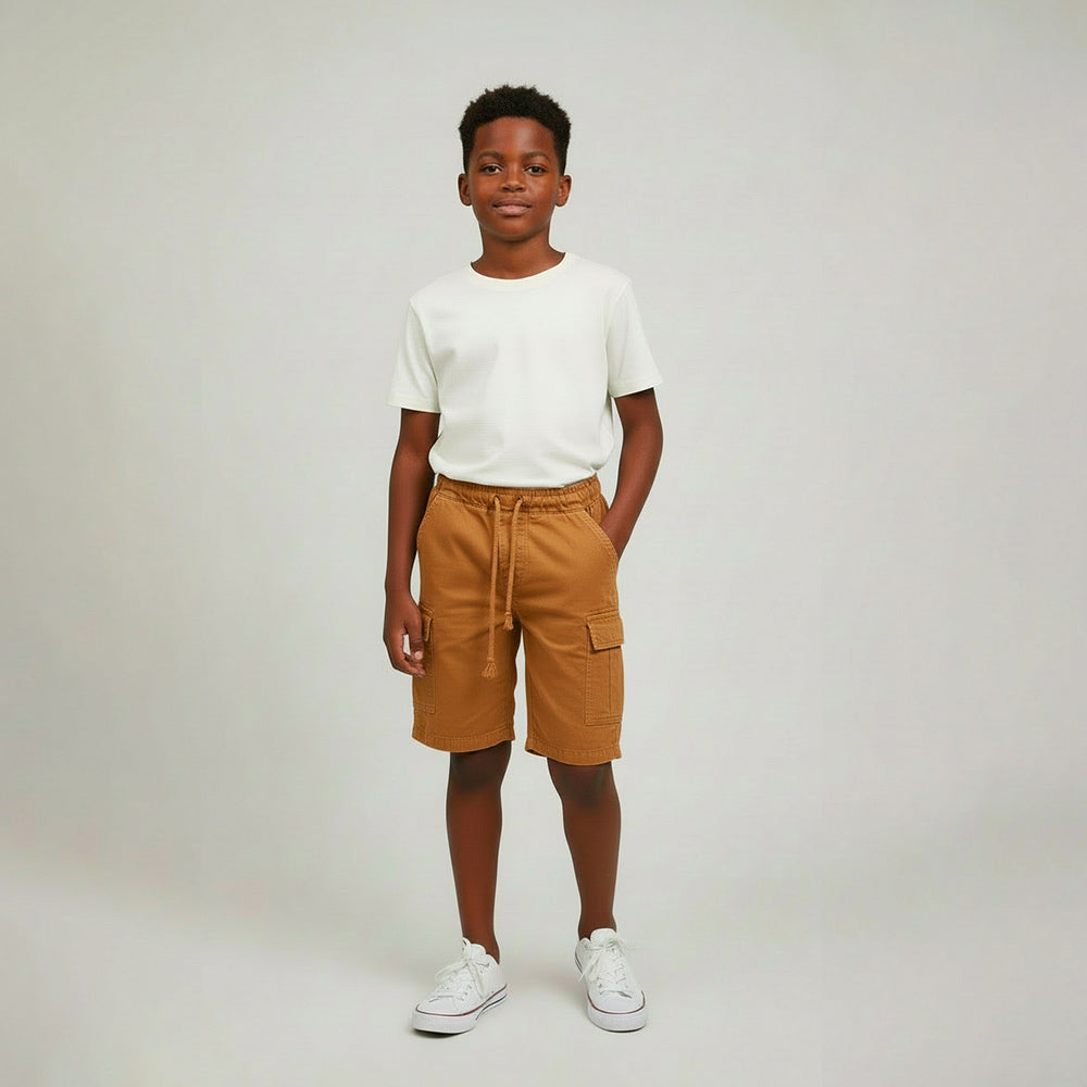 Bermuda Sarja Cargo Cordão Playground Masculina