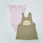 Conjunto Body E Salopete Fakini Bebê Feminino