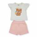 Conjunto Camiseta Manga Curta E Shorts-Saia Fakini Infantil Estampado Feminino