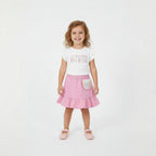 Conjunto Camiseta Manga Curta E Shorts-Saia Fakini Infantil Feminino