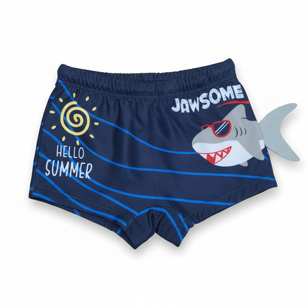 Sunga Fakini Infantil Estampada Com Proteção UV Moda Praia Masculina