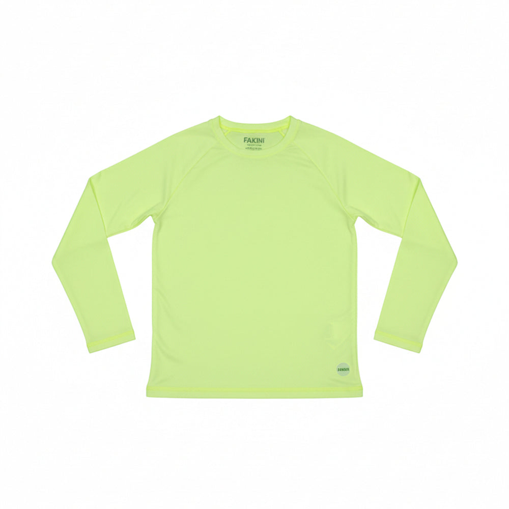 Camiseta Manga Longa Com Proteção UV Fakini Infantil Moda Praia Unissex