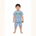 Conjunto De Pijama Camiseta Manga Curta E Shorts Fakini Infantil Masculino