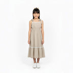 Vestido Midi Fakini Infantil Com Alça De Amarrar Feminino