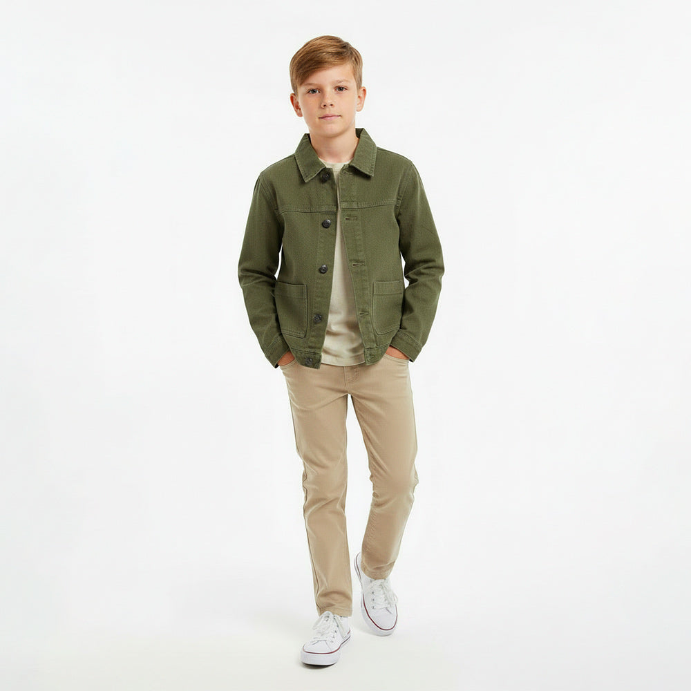 Jaqueta Sarja Botões Infantil Masculina Playground