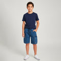 Bermuda Cargo Jeans com Cordão Playground Masculina