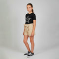 Shorts Sarja 3 Botões Bege Playground Feminino