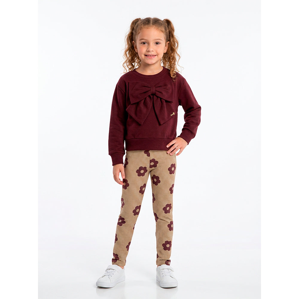 Conjunto Blusão E Legging Fakini Moletom Feminina