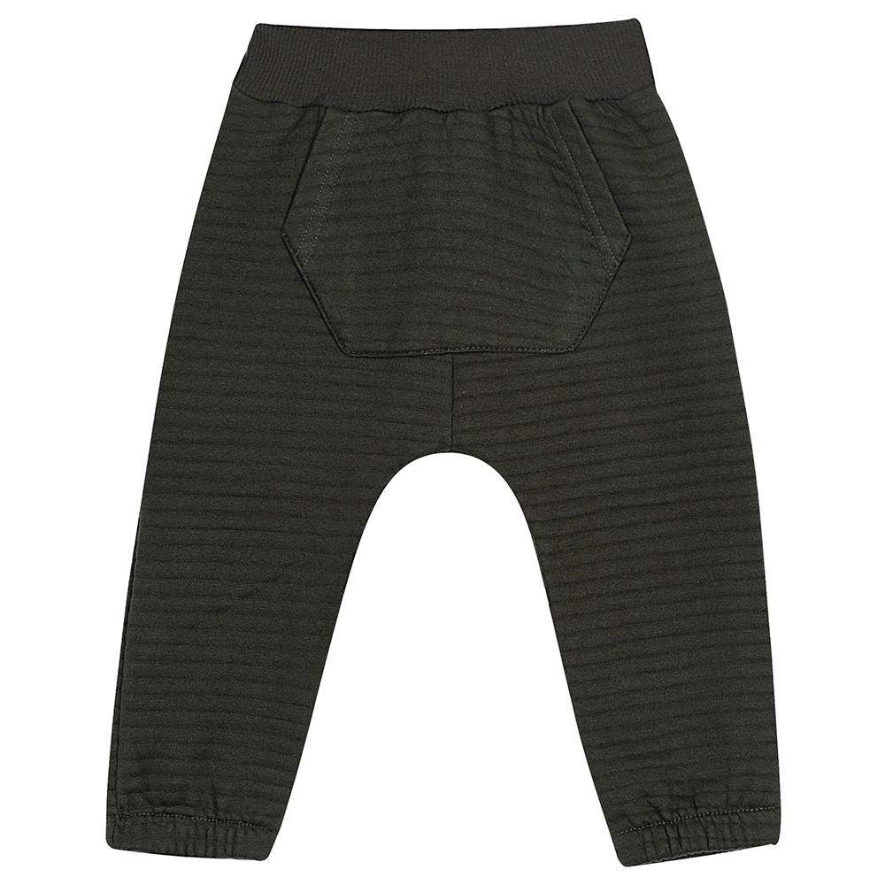 Calça Moletom Bebê Saruel com Bolso Verde Randa Mundu - Masculina