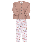 Conjunto Casaco e Legging Bege Randa Mundu - Feminino