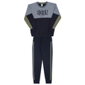 Conjunto Manga Longa Moletom Born Mescla Forte Randa Mundu - Masculino