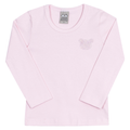 Blusinha Manga Longa com Strass Rosa Cake Randa Mundu - Feminina