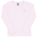 Blusinha Manga Longa com Strass Rosa Cake Randa Mundu - Feminina