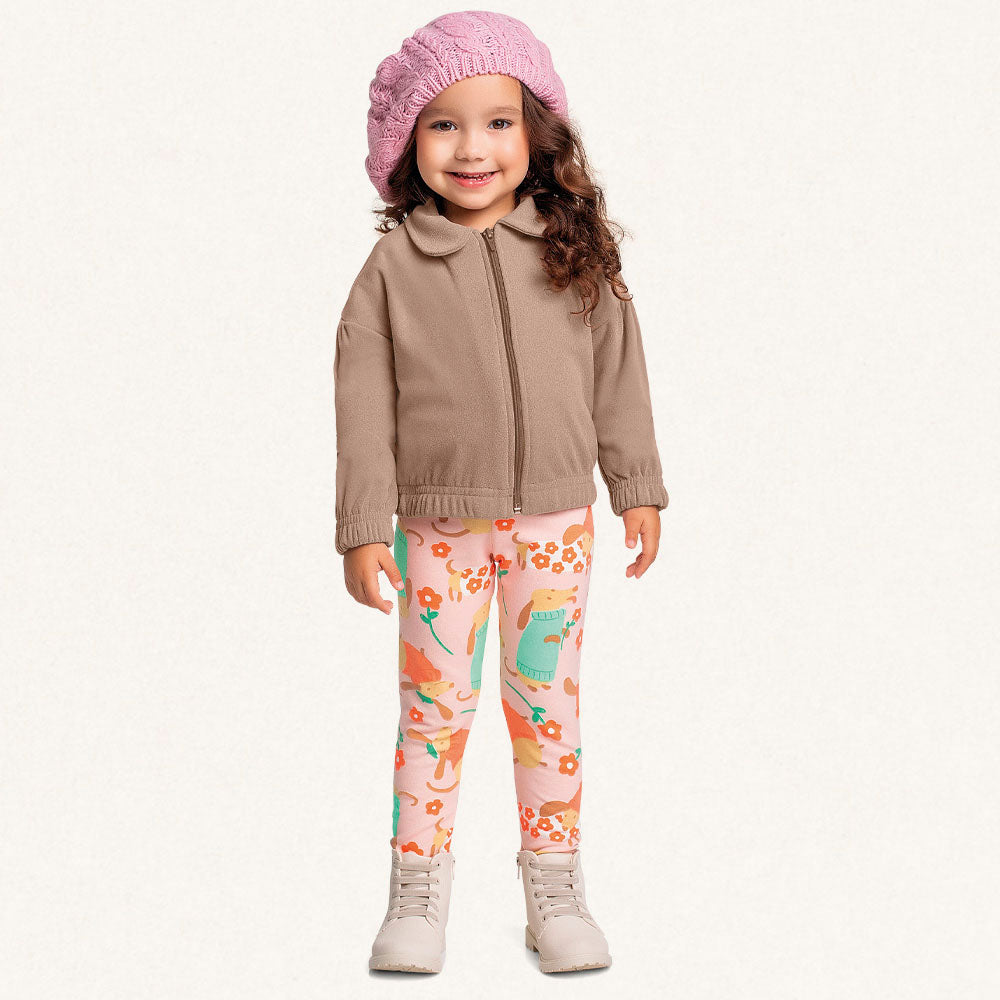 Calça Legging Estampada Cachorrinho Fakini - Feminina