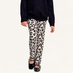 Conjunto Blusão Moletom Gola e Calça Legging Oncinha Fakini - Feminino