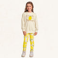 Conjunto Blusão Malha e Legging Fresh Mood Amarelo Fakini - Feminino
