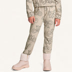 Conjunto Blusa e Calça Moletom Estampa Laços com Babados Fakini - Feminino