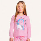 Conjunto Pijama Manga Longa Unicórnio Fakini - Feminino