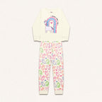 Conjunto Pijama Manga Longa Unicórnio Fakini - Feminino