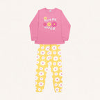 Conjunto Pijama Peluciado Blusão e Calça Moletom Bem Me Quer Rosa Fakini - Feminino