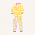 Conjunto Pijama Longo Flores Amarelo Fakini - Feminino