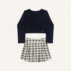 Conjunto Blusa Manga Longa e Shorts Saia Fakini - Feminino