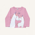 Camiseta Manga Longa Estampada Unicórnio Fakini - Feminina