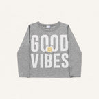 Blusinha Manga Longa Good Vibes Mescla Fakini - Feminina