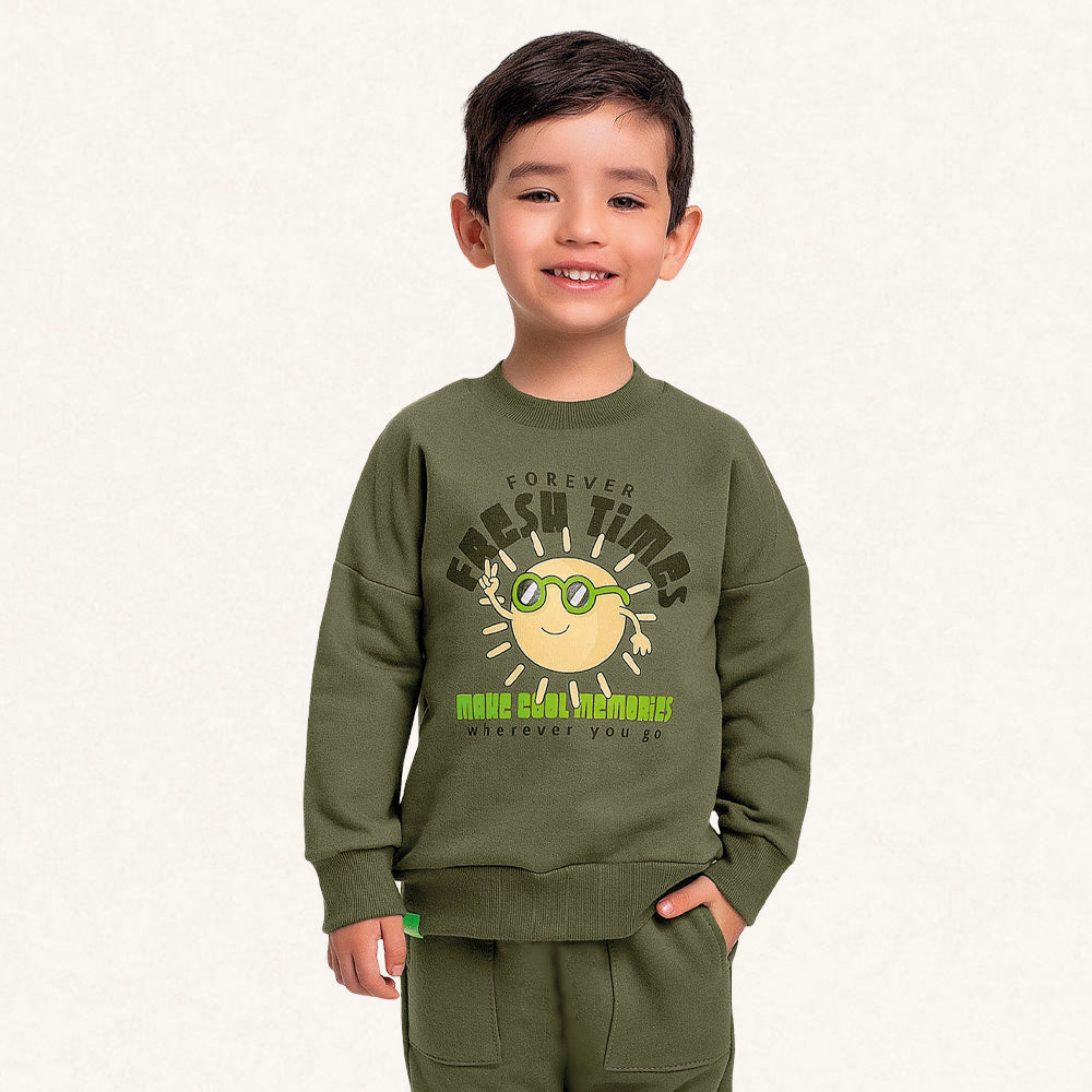 Conjunto Moletom Estampado Fresh Times Fakini - Masculino