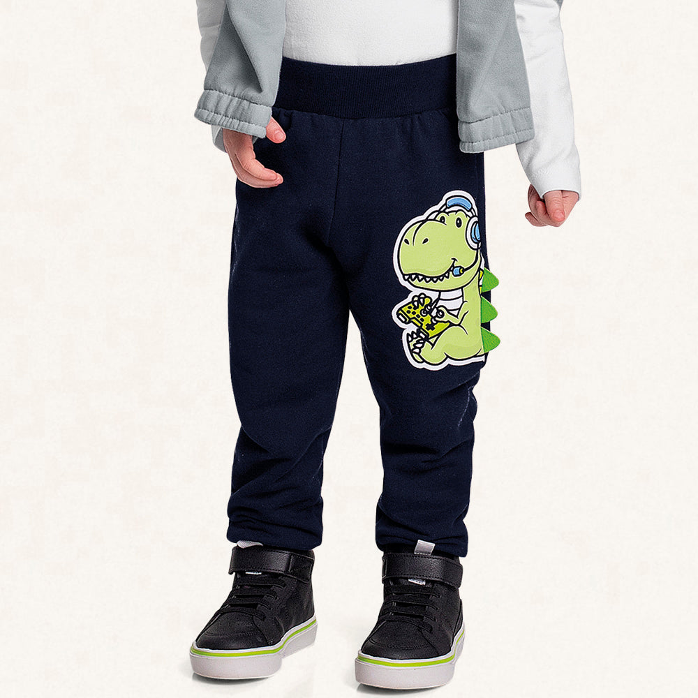 Calça Moletom Dinossauro Marinho Fakini - Masculina