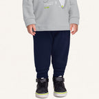Conjunto Moletom Play Dino Cinza Fakini – Masculino