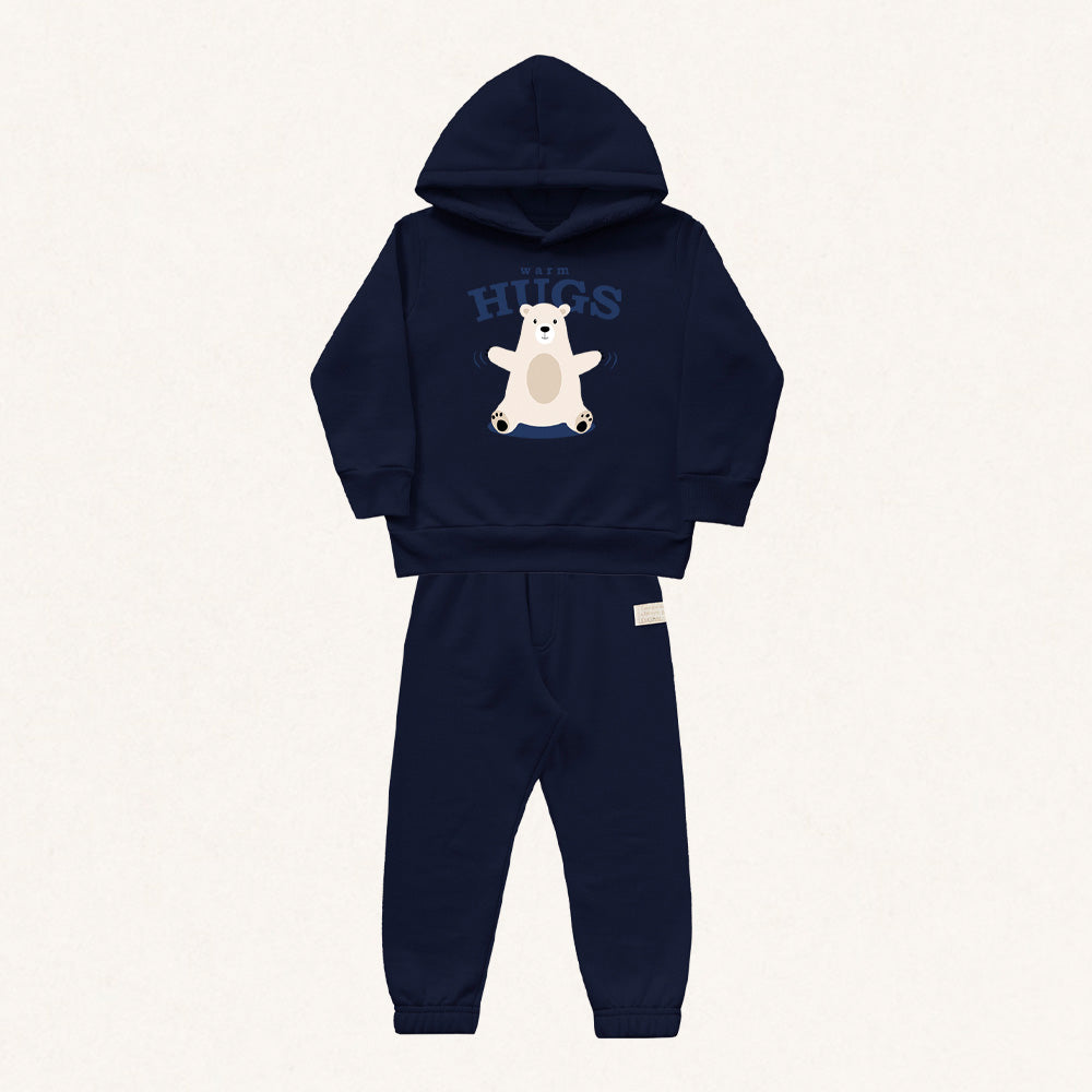 Conjunto Moletom Estampado Urso Polar Fakini - Masculino