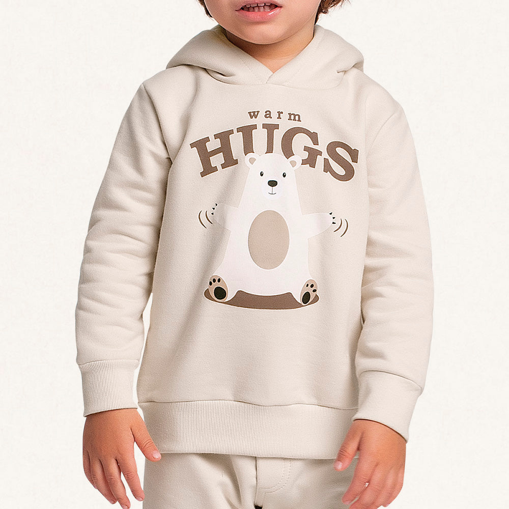 Conjunto Moletom Estampado Urso Polar Fakini - Masculino