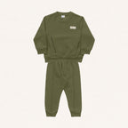 Conjunto Blusão e Calça Peluciado Verde Oliva Fakini - Masculino