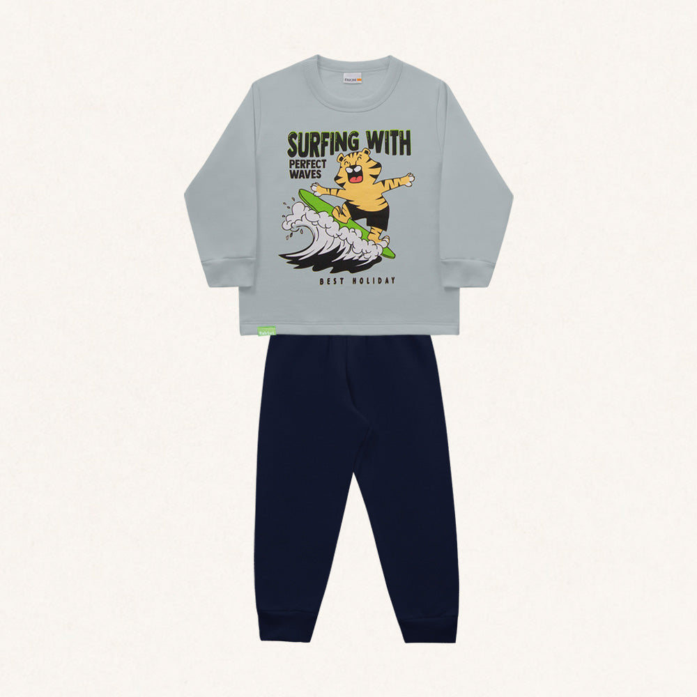 Conjunto Moletom Surfing Cinza Fakini – Masculino