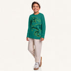 Camiseta Manga Longa Protect the Dinos Fakini - Masculina