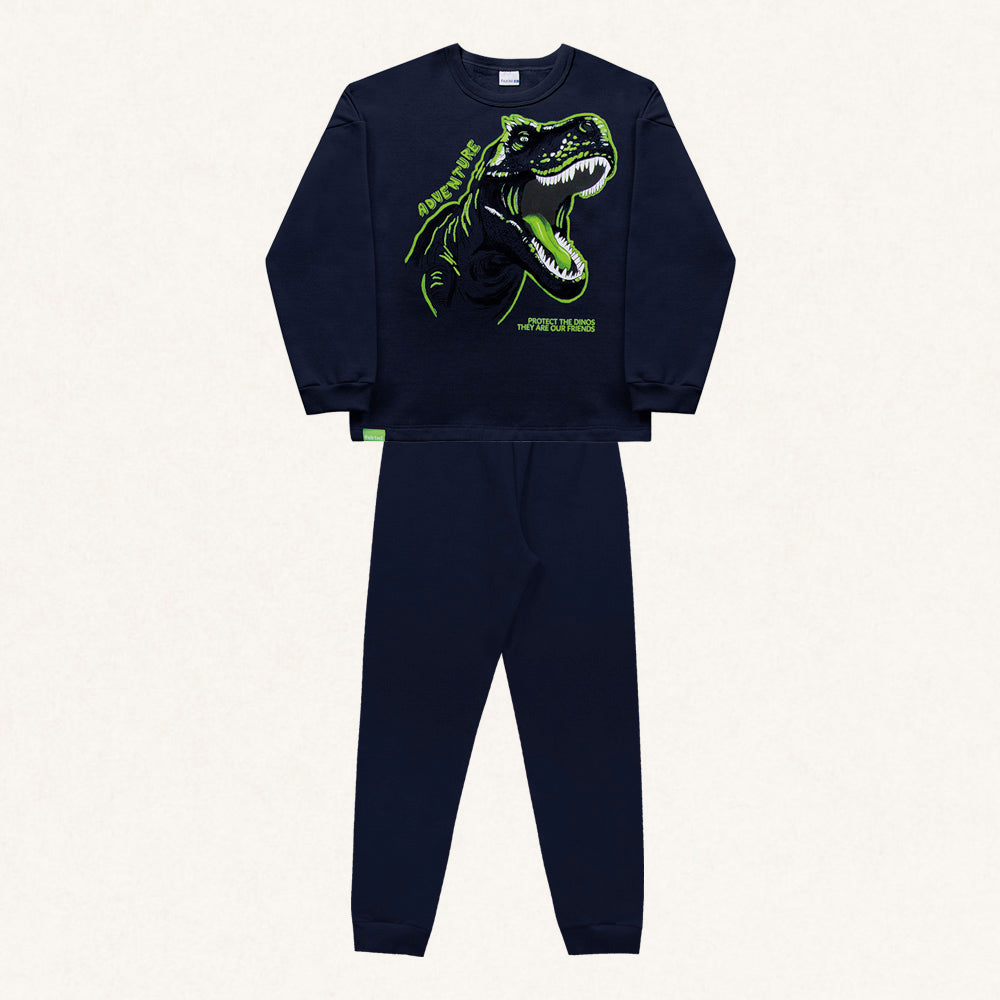 Conjunto Moletom Blusa e Calça Peluciado Adventure Fakini - Masculino