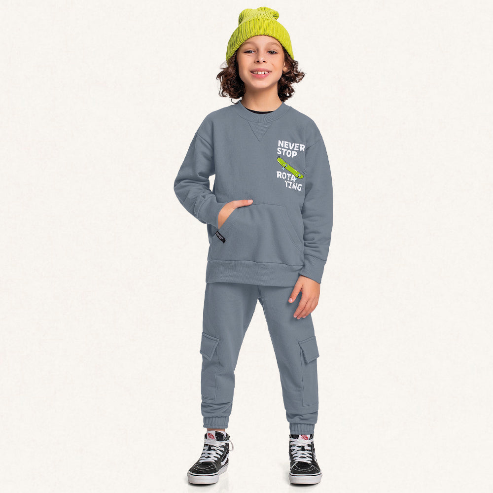 Calça Moletom Cargo com Bolsos Fakini - Masculina