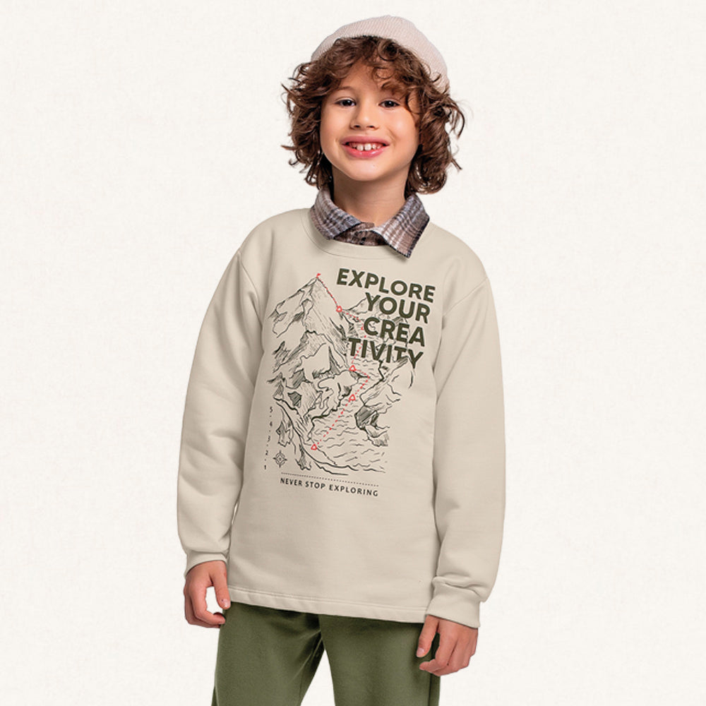 Conjunto Moletom Estampado Explore Your Creativity Fakini - Masculino