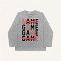 Camiseta Manga Longa Game Mescla Fakini - Masculina