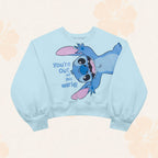 Blusa Moletom Lilo e Stitch Azul Fakini - Feminina