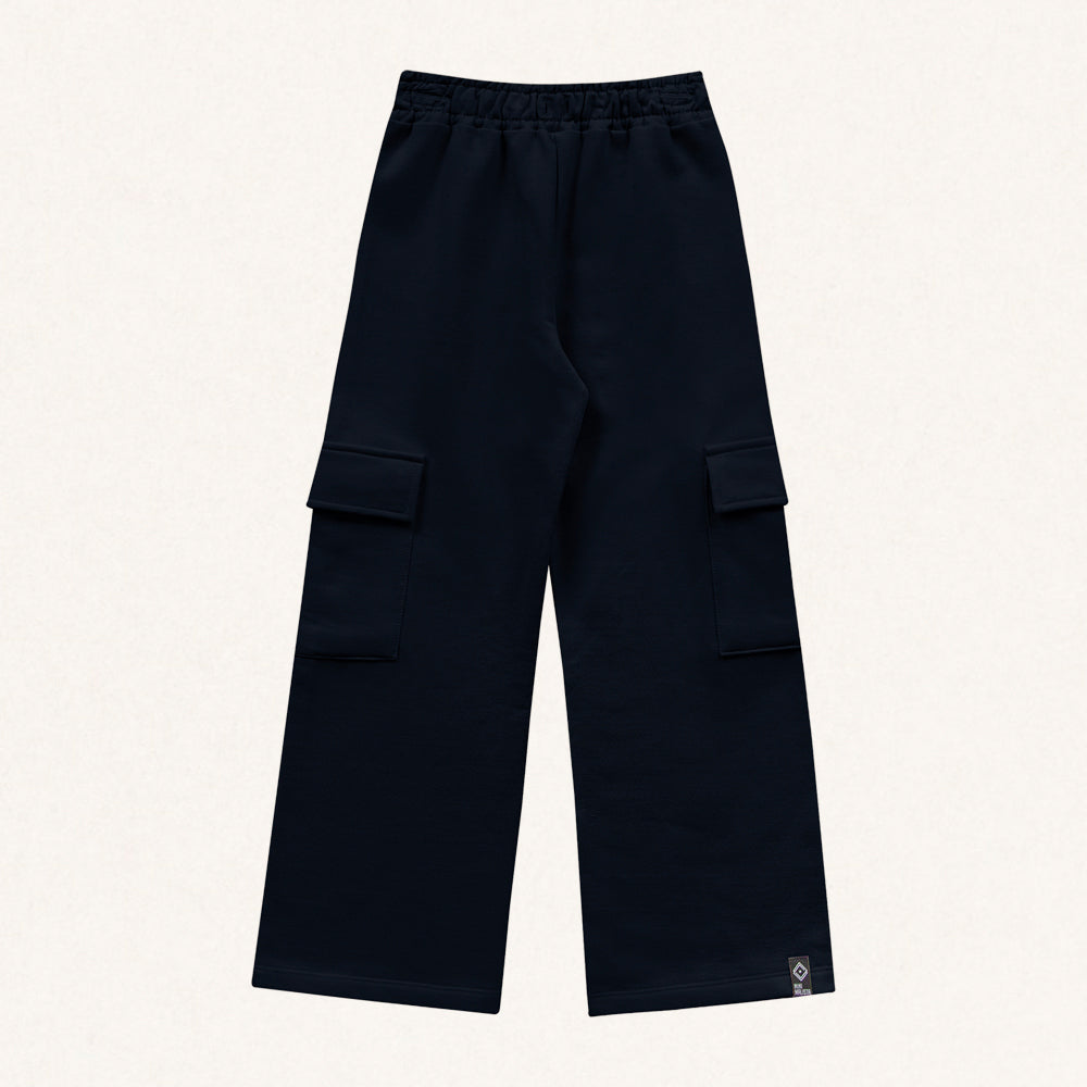 Calça Cargo Moletom Peluciado Fakini - Feminina