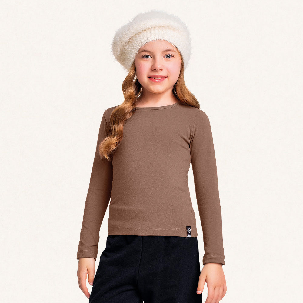 Blusinha Manga Longa Básica Fakini - Feminina