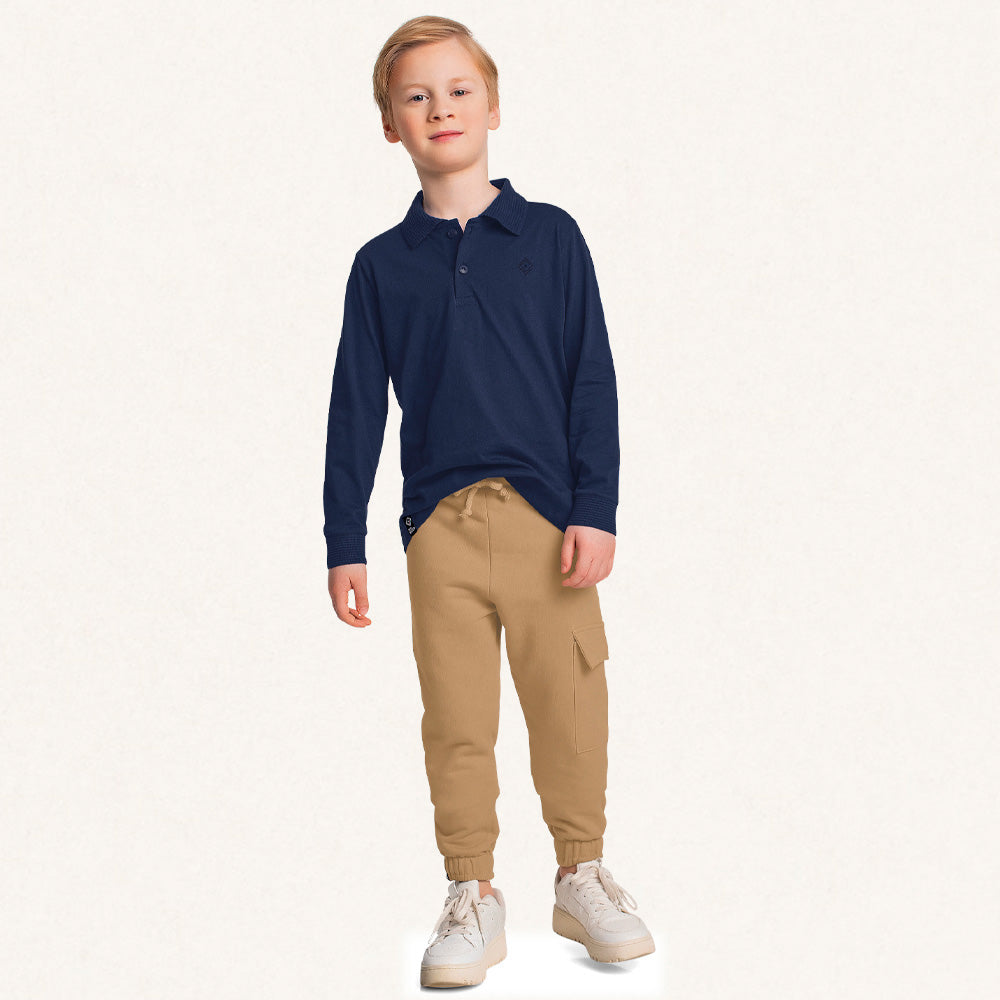 Camisa Polo Manga Longa Fakini - Masculina