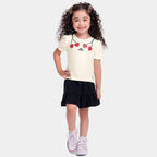 Conjunto Blusa e Short Saia Ma Chérie Fakini Feminino