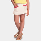 Short Saia Moletinho Com Bolsos Em Tricô Fakini Feminino