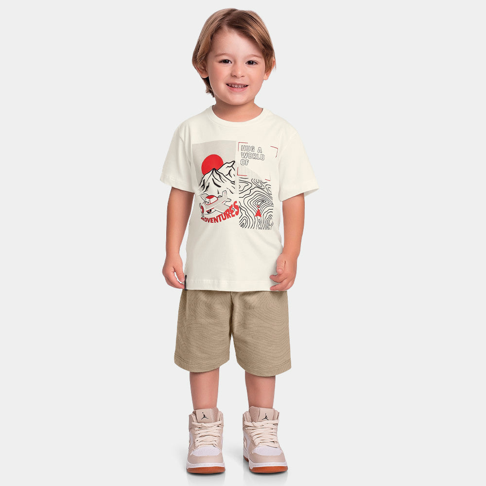 Conjunto Camiseta e Bermuda Huh a World OF Fakini Masculino