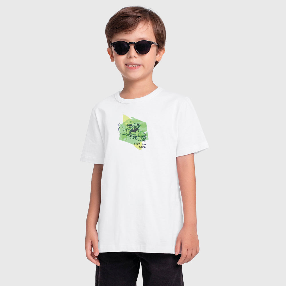 Camiseta Manga Curta Stitch Surf's Up Kauai Fakini Masculino
