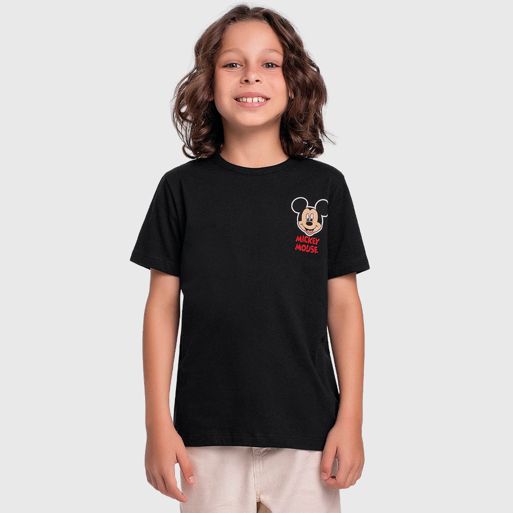 Camiseta Manga Curta Mickey Mouse Fakini Masculino